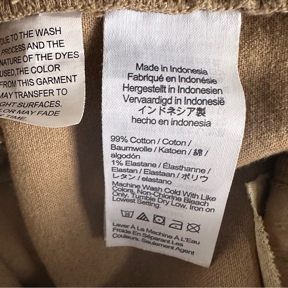 Madewell Curvy Emmett Wide Leg Pants 26 Camel High Rise Cotton Stretch SP24 - Picture 9 of 11